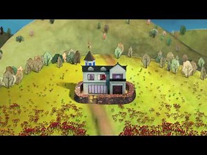 cut-out animation 'Rose House'