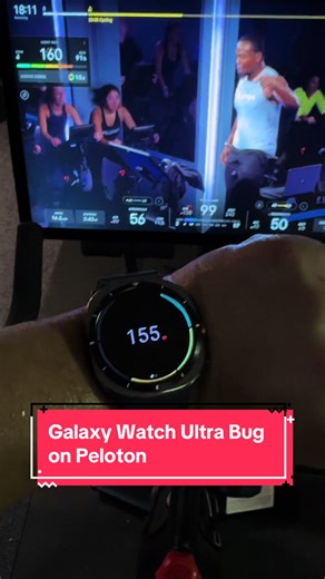 Galaxy Watch Ultra Bug with Peloton Connection