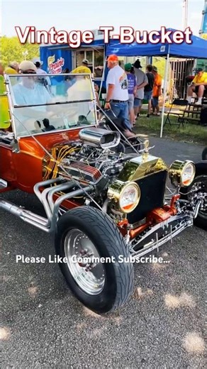 Vintage Ford T-Bucket Street Rod #streetrod #tbucket #vintagecars #antiquecars #1 #carshow