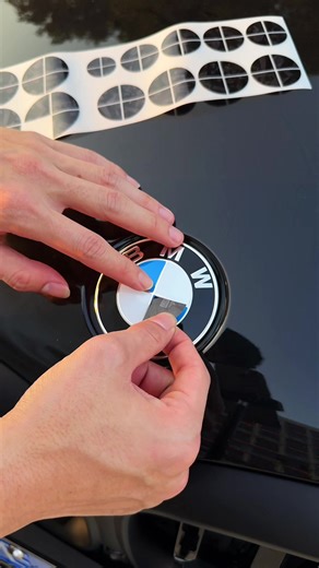 Change the Color of Your BMW Logo with Decals