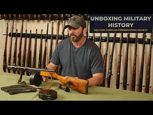 WWII Russian PPSh-41 Submachine Gun & Fyodor Okhlopkov