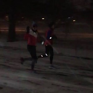 2.3K views · 168 reactions | NY runners ARE the bomb. #snowbomb #bombcyclone #runnersofnewyork : @johnhonerkamp | NYCRUNS | Facebook