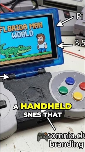 Pocket-Sized SNES Built From Scratch #shorts