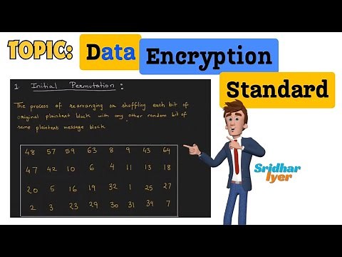 #5 DES Function Block and Initial Permutation | Data Encryption Standard | des algorithm