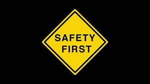 Safety First Sign Animation On White Stock Footage Video (100% Royalty-free) 1062014854 | Shutterstock