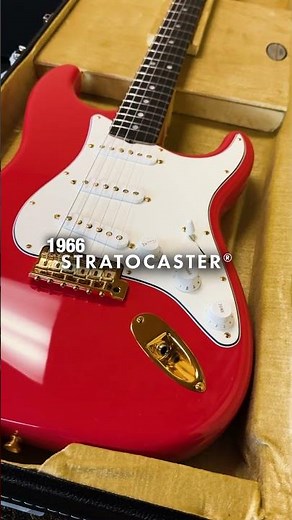 Just arrived! Fender Custom Shop 1966 Stratocaster Rosewood Fingerboard NOS Fiesta Red 7.95 lbs