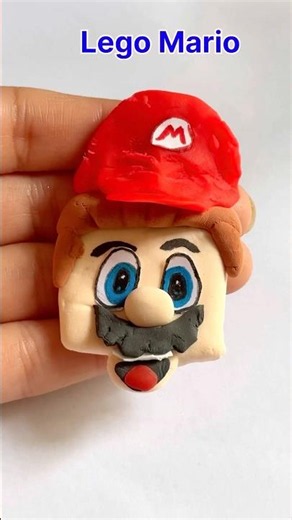 How to make Lego Mario with Clay #mario #mariokart #clayart #mariogame #legomario #shortsviral