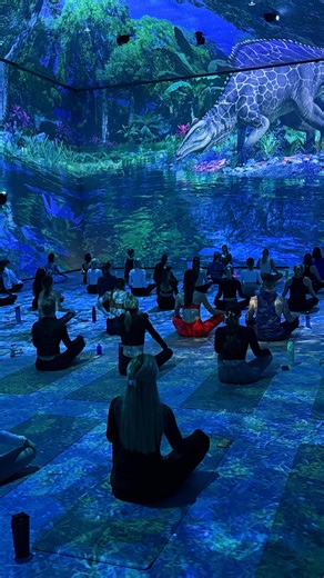 House of OM | A sound mind in a sound body on Instagram: "Looking back on an unforgettable moment ✨ Immersive Yoga | A guided flow by Lucy at Giolabs Drifting into another world, this sensory yoga experience invited us to slow down, breathe deeply, and move with intention. The first edition unfolded through a gentle Vinyasa flow, carried by an intentional rhythm that connected body, sound, and space. Grateful for the presence, the energy, and the shared stillness. More to come ✨ #immersiveexperi