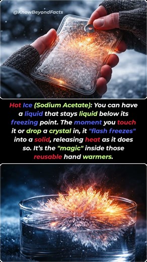 This Liquid Freezes When You Touch It 😳❄️ #facts #sciencefacts #didyouknow #ytshorts