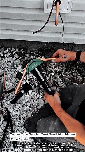 Copper Tube Bending Work Tool Using Manual Tube Bender #worktool
