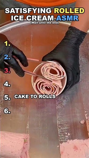 Which rolled ice cream ASMR is the most satisfying? 🤤 #Shorts