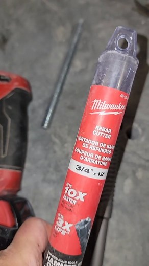 COMPLETELY CORDLESS on Instagram: "@milwaukeetool Rebar Cutting Action 😎 . Milwaukee tool rebar cutters work great and will last darn near forever if you use them right and let the bit do the work. 😏👊💯 . . #milwaukeetool #milwaukeetools #concrete #rebar #cutting #accessories #hammerdrill #professional #electrical #contractor #skilledtrade #electriciansofinstagram #electrician #sparky #bluecollar #sparkylife #commercial #industrial #tools #tool #cordlesstools #completelycordless"