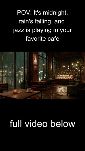 This Rainy Night Café Jazz Just Hits Different… 🎧🌙
