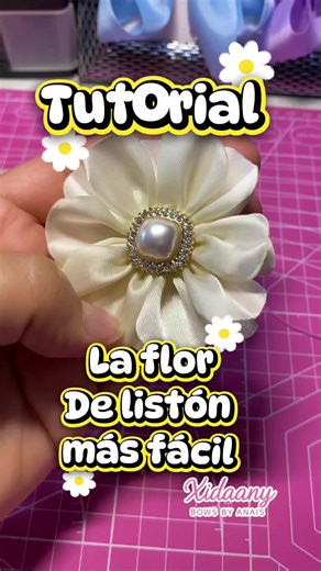 Tutorial fácil para hacer flores de listón