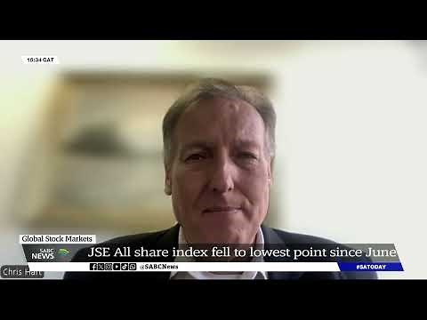 JSE All share index fell to lowest point since June