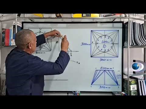 # Class 08 # Free Basic Boilermaking Course: Square to Round Tracing. @ART.treinamentos