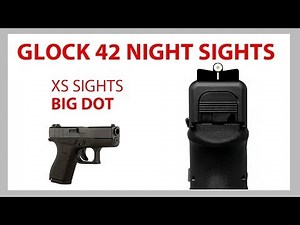 Glock 42 Sights - Glock 42 Night Sights - XS Sight Systems Big Dot