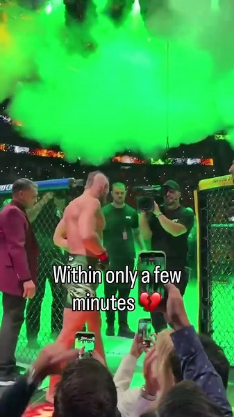 Conor McGregor is walking with a limp after his apparent leg injury.