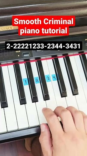 Smooth Criminal Michael Jackson - piano tutorial