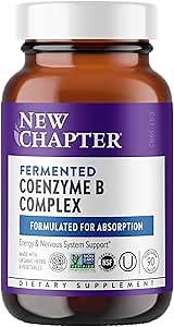 New Chapter Vitamin B Complex Fermented Coenzyme B Complex Rich in Vitamin B12 + Vitamin B6 + Biotin + Made with Organic Ingredients - 90 ct