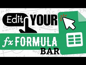 Edit your Formula Bar in Google Sheets! (Adjust and Hide)