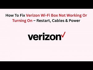 How To Fix Verizon Wi-Fi Box Not Working Or Turning On – Restart, Cables & Power