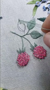 Berry Embroidery Art #handembroidery #embroiderydesign