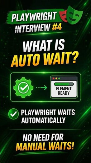 Playwright Interview #4 | What is Auto Wait?