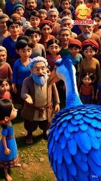 A little Tree village story || villagers and big palicne bird || #animals #cartoon #jungle #fun