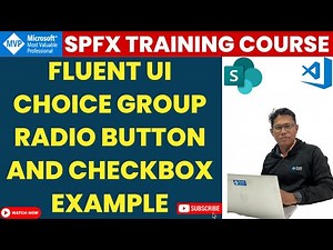 Fluent UI Choice Group Radio Button and Checkbox Example