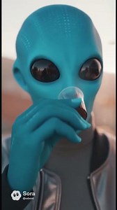 "¡Puedo ver el futuro!" 😱 Alien prueba el TINTO de Colombia 🇨🇴 #shorts