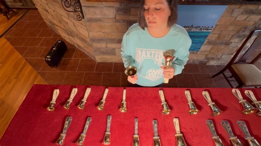 Jangle Bellz This is a bell arrangement of Phil Hamm’s Jingle Bells. It’s my “go to” Christmas piano book. With his permission, I spent some time with it on this snowy day. #solohandbells #malmark #NotReallyASnowDay | Allie Sewell McGuire