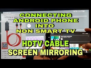 HOW TO CONNECT ANDROID PHONE INTO NON SMART TV/HDTV CABLE/SCREEN MIRRORING