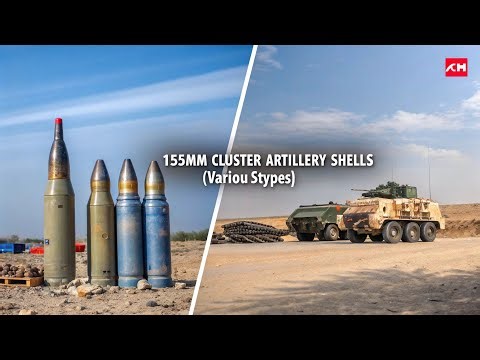 155mm Cluster Artillery Shells (various types)