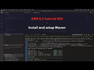AEM 6.5 tutorials 003 install and setup maven (For Beginners)