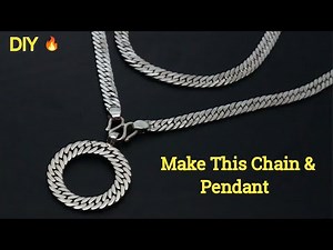 Handmade Silver Chain with Circle Pendant – Easy Jewelry Tutorial