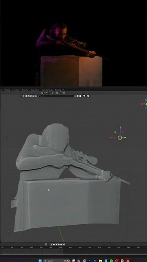 Blender 3D Greenscreen Lightning | Beeble Ai #blendervfx #blender3d #b3d