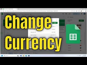 How To Change Currency on Google Spreadsheets [Guide]