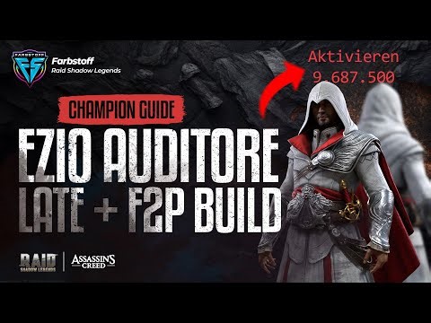 Raid: Shadow Legends - Ezio Auditore - Champion Guide - Late Game + F2p Build - Was ein Biest