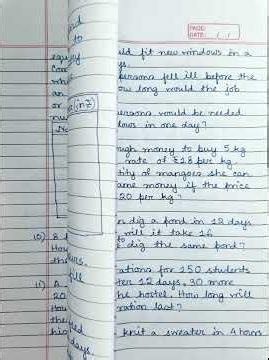 ICSE Grade 8 Mathematics Direct and Inverse Variation Worksheet (MLA)