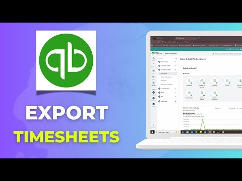 How to Export Timesheets from QuickBooks Online