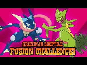 How to Draw Greninja + Sceptile Fusion | ART CHALLENGE