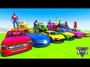 SPIDERMAN Epic New Car Race Challenge by Trevor and Shark #8