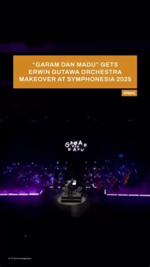 Hey Drippo! on Instagram: "“Garam dan Madu,” the track by Jemsii, Naykilla, and Tenxi, became one of the standout moments at SYMPHONESIA: VIRAL 100% Musik Indonesia. Originally rooted in a pop-urban sound, the song was transformed into a grand orchestral arrangement by the Erwin Gutawa Orchestra, complete with sweeping strings, brass sections, and choir layers. The performance was delivering a powerful emotional peak that earned strong applause from the audience. This orchestral reimagining show