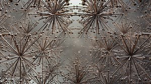 Abstract atoms floating around each other - Free Stock Video