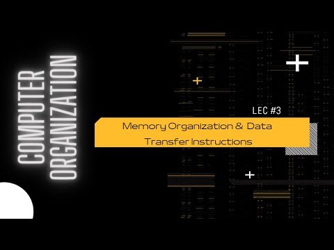 Computer Organization | Lecture 3 | Memory Organization & Data Transfer Instructions