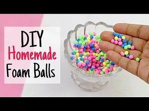 How to make foam balls at home | diy styrofoam balls | homemade foam balls #foamballs