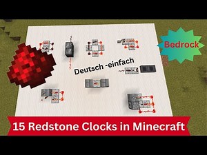 15 Redstone Clocks, die jeder Minecraft-Spieler kennen muss! Tutorial