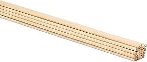 Dowel Rods Wood Sticks Wooden Dowel Rods - 5/16 x 36 Inch Unfinished Hardwood Sticks - for Crafts and DIYers - 25 Pieces by Woodpeckers