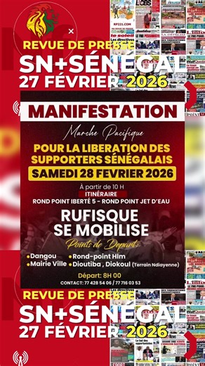 🛑 iREVUE DE PRESSE RFM 27 FÉVRIER 2026 🇸🇳#revuedepresse #revuedepressewolof #rfm #revuedepressesenegal #senegalaise_tik_tok